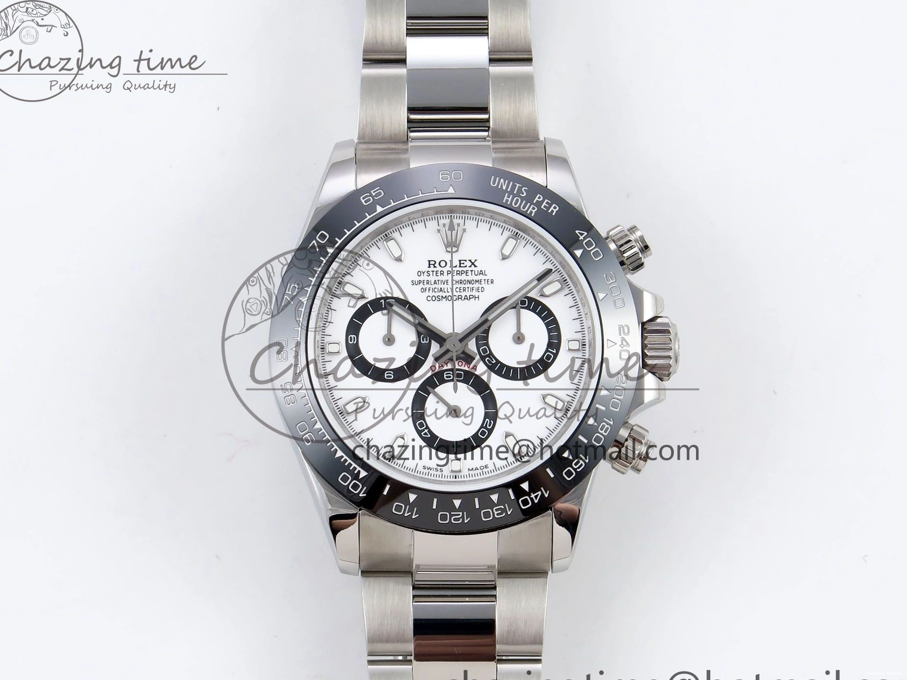 0212 FreshLook Daytona 116500 JDF 1:1 Best Edition 904L Steel White Dial on SS Bracelet A 1338